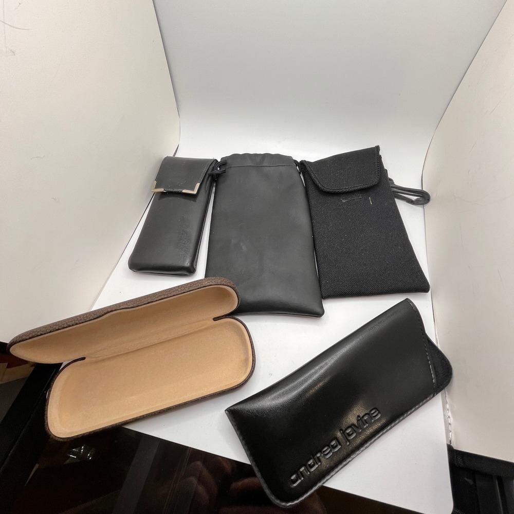 Andrea Jovine Eyeglass Cases Lot Unisex OS Black Pre-Owned Multi-Style